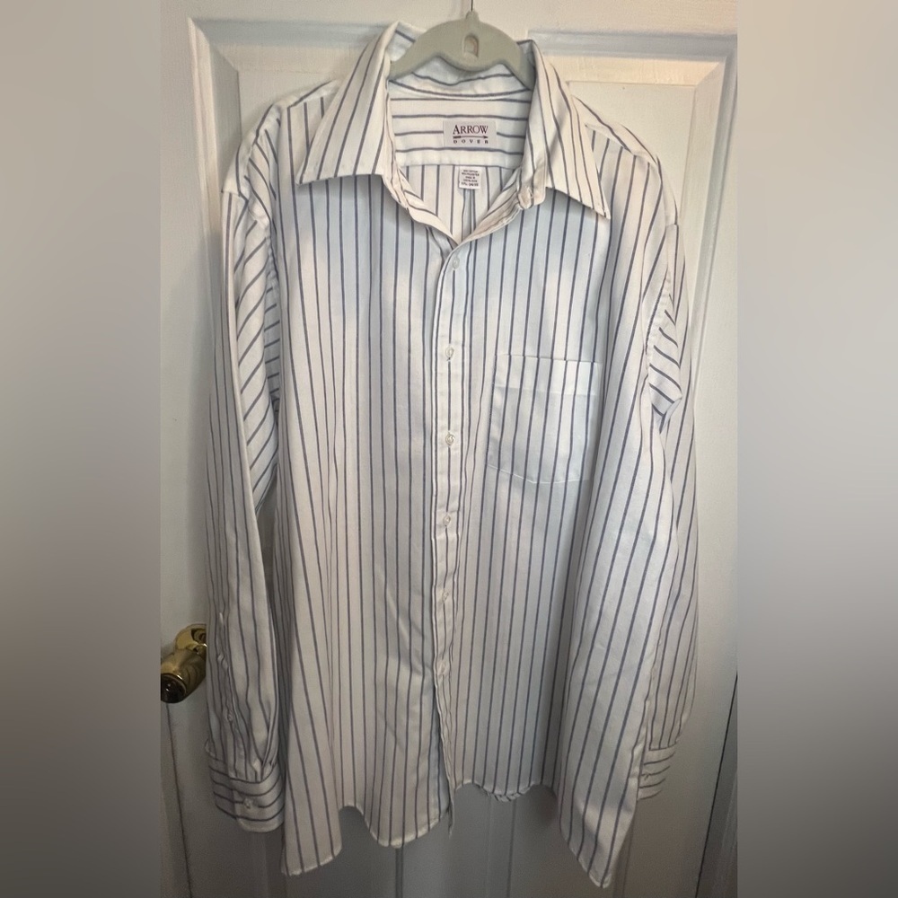 Arrow Men's White Striped Shirt